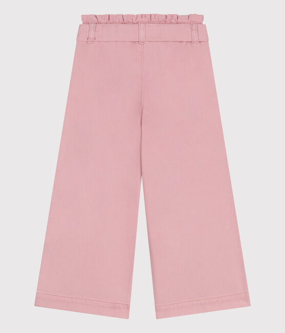 Pantalon enfant en mélange coton et lyocell. rose CHARME