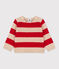 Pull bébé rayé en tricot de laine et coton TRENCH/ STOP