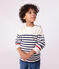Pull enfant en laine et coton à rayures bleu MARSHMALLOW/ SOIR