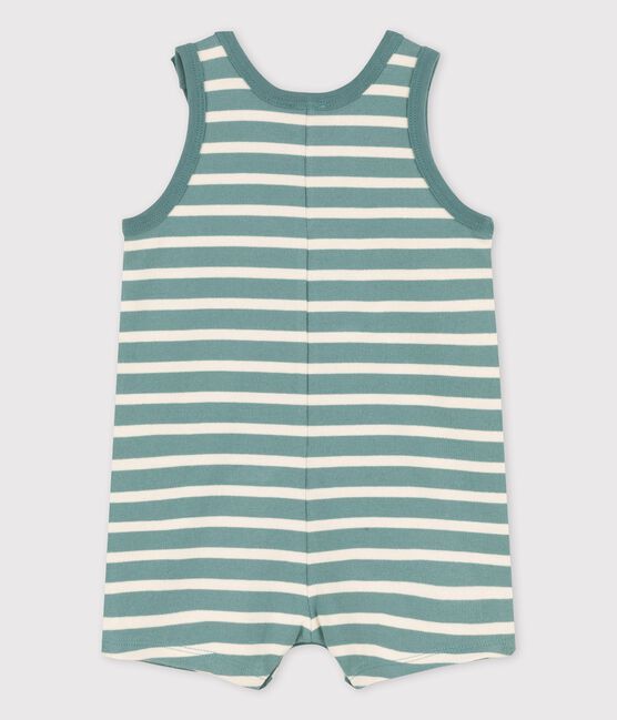 Combinaison courte en jersey épais bébé vert BRUT/blanc AVALANCHE