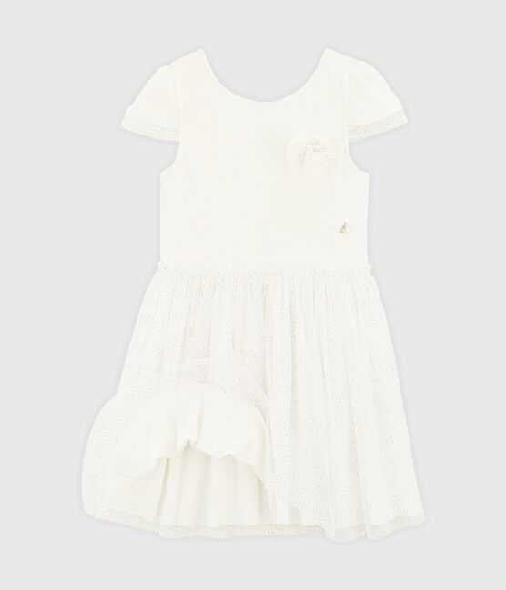 Robe de cérémonie enfant fille blanc MARSHMALLOW