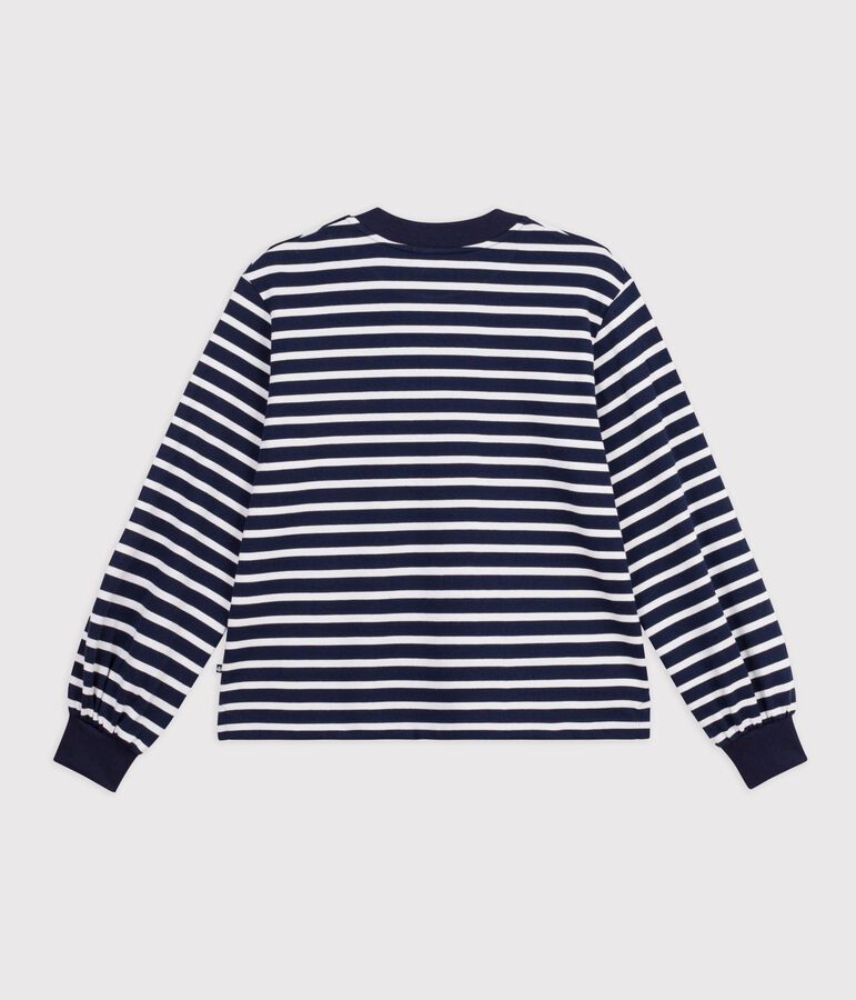 Marini&egrave;re femme en coton bleu/blanc