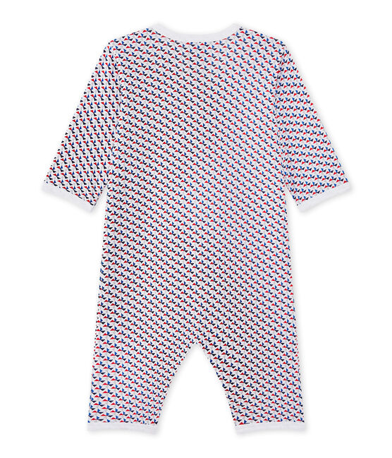 Dors bien sans pieds bébé garçon blanc ECUME/blanc MULTICO