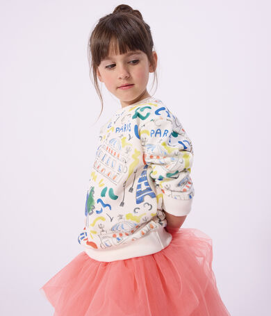 Sweatshirt enfant en coton imprim&eacute;