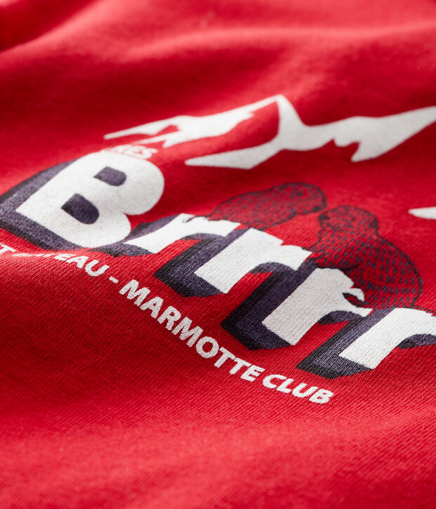 Tee-shirt b&eacute;b&eacute; gar&ccedil;on rouge