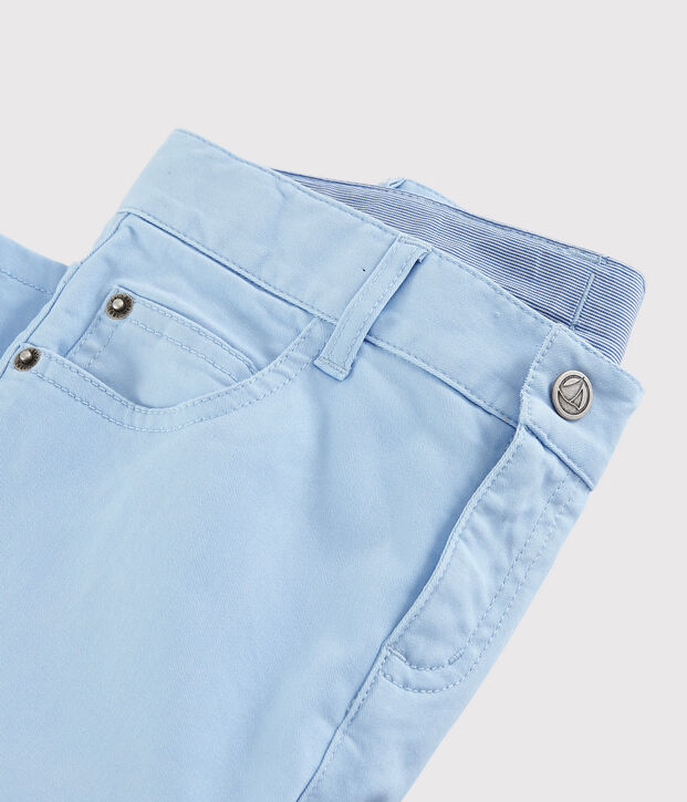 Pantalon en serge enfant gar&ccedil;on bleu