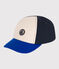 Casquette en coton bébé bleu SMOKING/blanc MULTICO