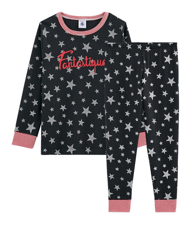 Pyjama petit gar&ccedil;on en c&ocirc;te gris/gris
