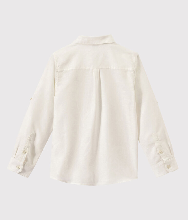 Chemise enfant gar&ccedil;on blanc ECUME