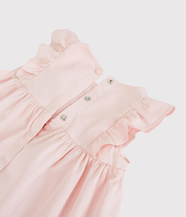 Robe en satin b&eacute;b&eacute;. rose