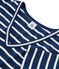 Tee shirt iconique femme bleu MEDIEVAL/blanc MARSHMALLOW