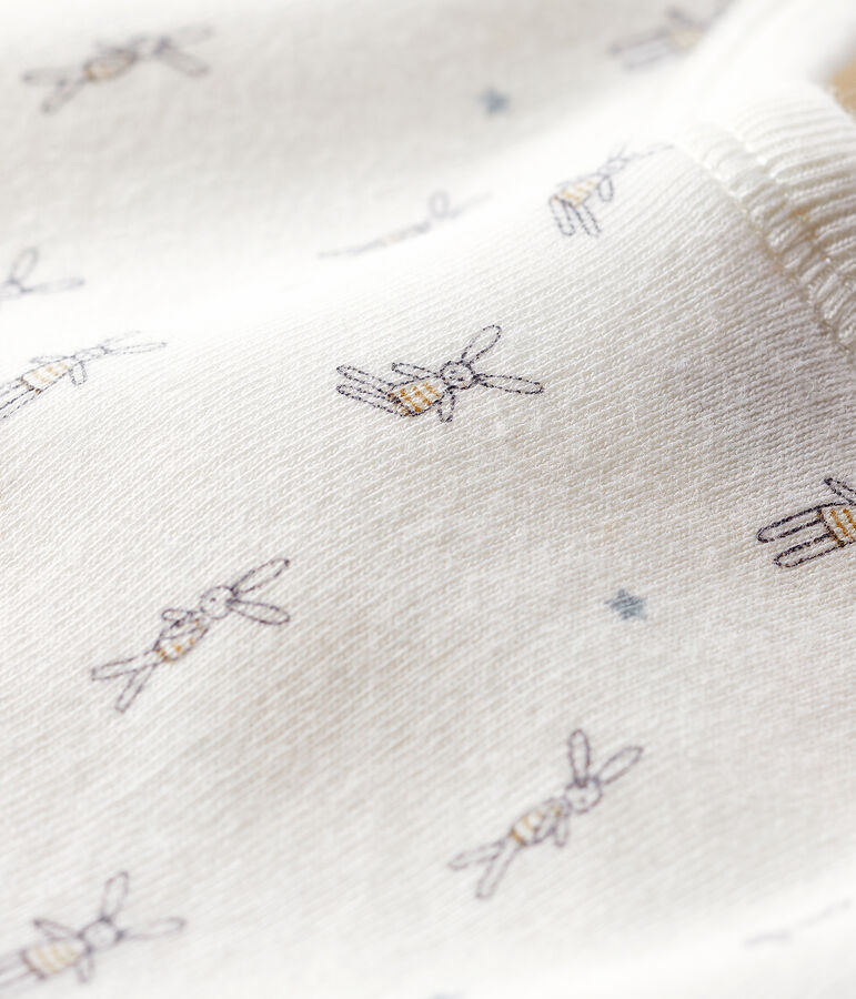 Bavoir naissance blanc LAIT/blanc MULTICO