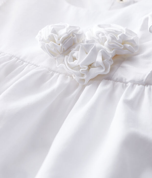 Robe de c&eacute;r&eacute;monie b&eacute;b&eacute; fille blanc