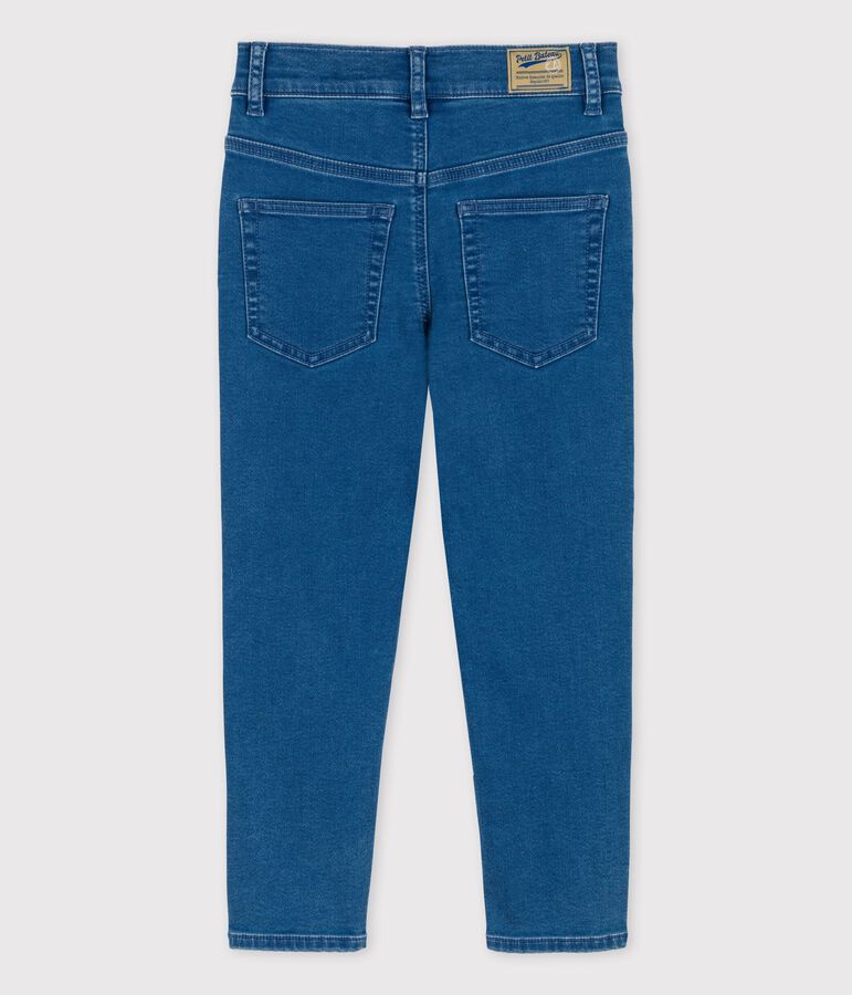 Pantalon denim responsable regular enfant gar&ccedil;on bleu BLEU DELAVE