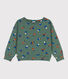 Sweatshirt imprimé en molleton enfant fille / garçon