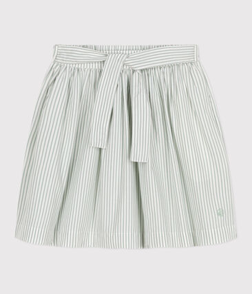 Jupe enfant en coton à rayures