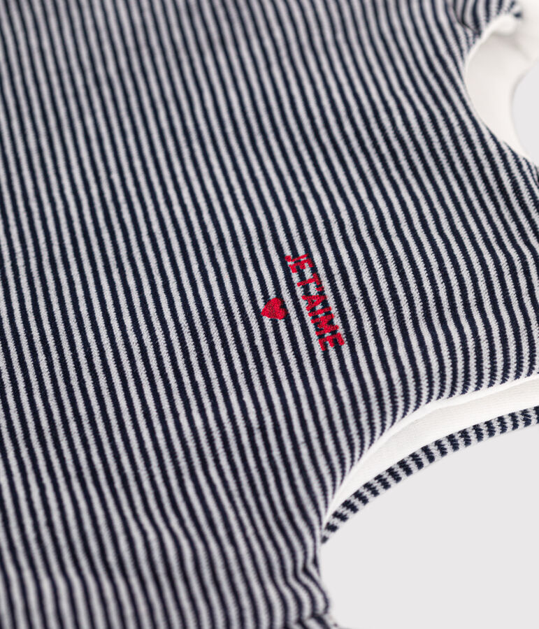 Gigoteuse en velours b&eacute;b&eacute; TOG 2,5 bleu SMOKING/blanc MARSHMALLOW