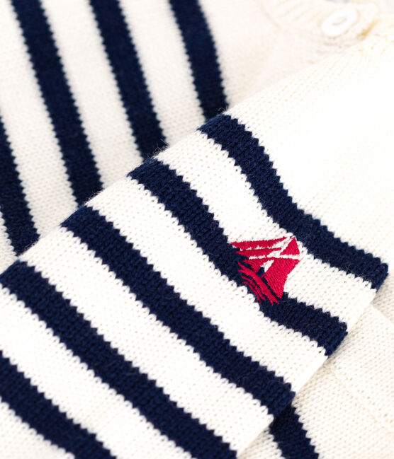 Ensemble 2 pièces bébé rayure marinière en tricot bleu MARSHMALLOW/ SOIR