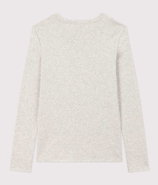 Tee-shirt L'ICONIQUE col rond en coton Femme gris