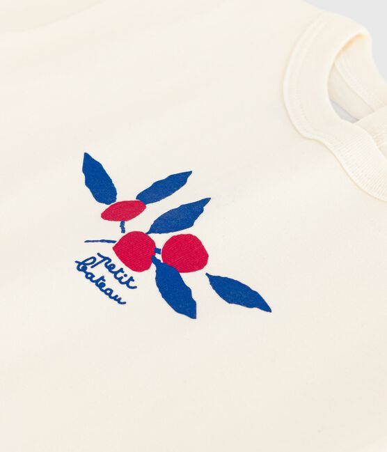 Tee-shirt bébé en coton à manches longues, motif cœur MILK/ MULTICO