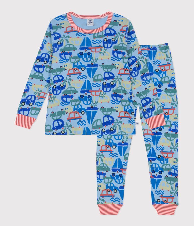 Pyjama enfant en coton imprim&eacute; voitures FLO/ MULTICO
