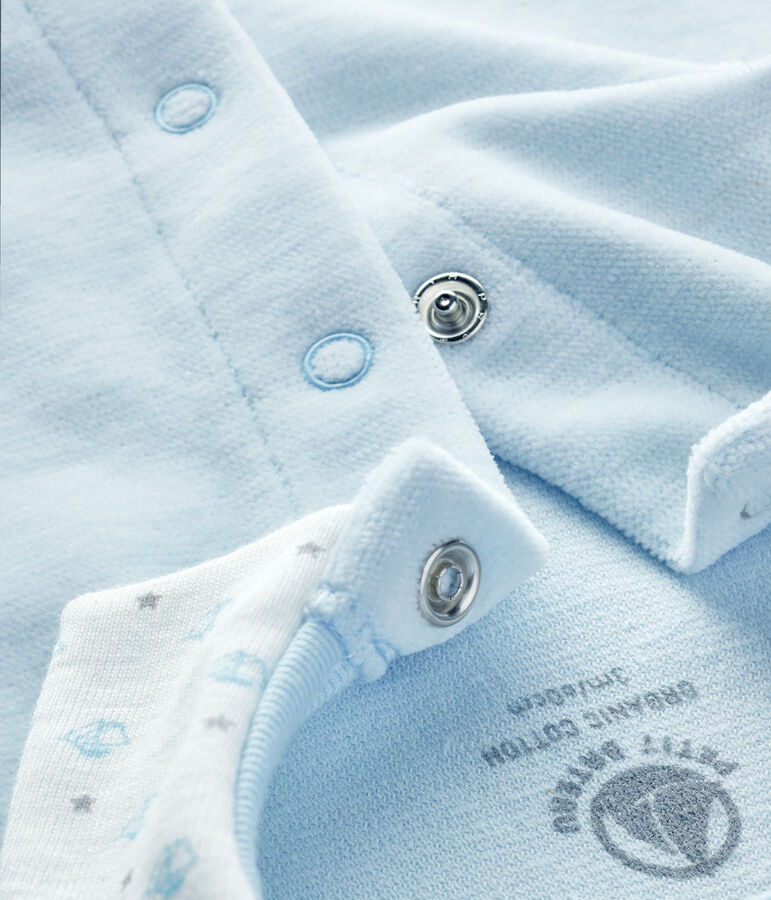 Dors bien b&eacute;b&eacute; en velours bleu