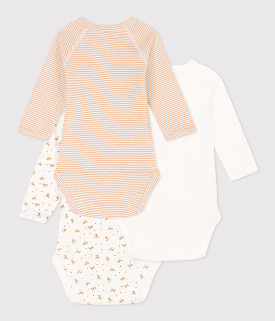 LOT DE 3 BODIES MANCHES LONGUES BÉBÉ EN COTON variante 2