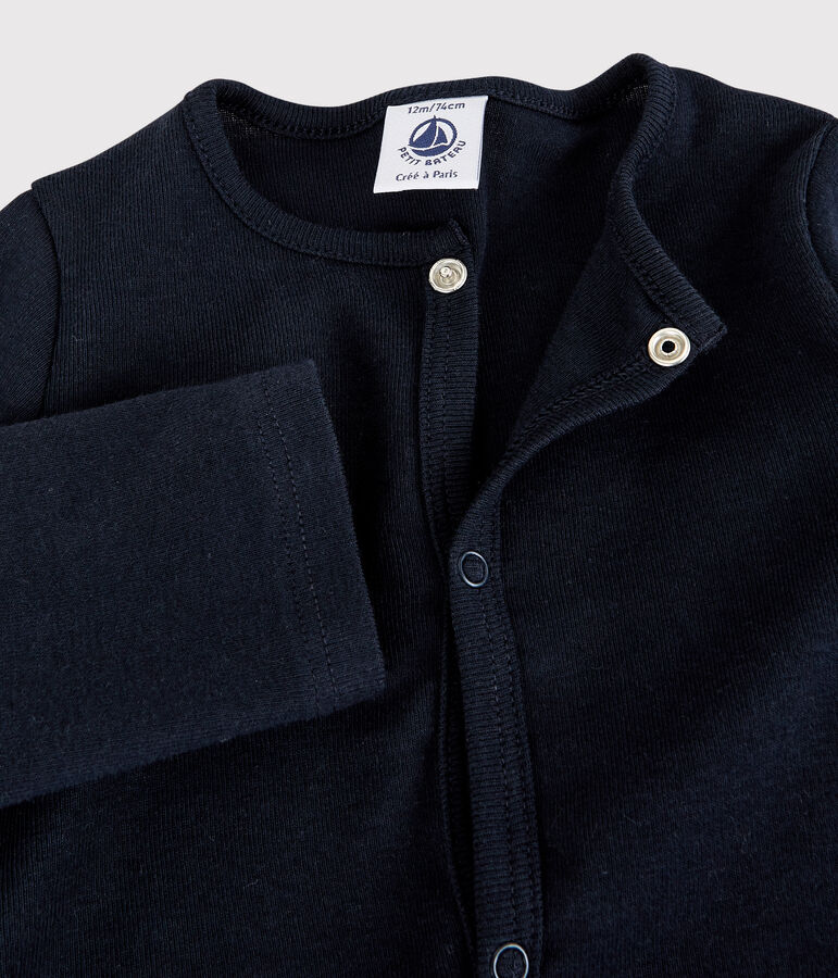 Cardigan en coton b&eacute;b&eacute; bleu SMOKING