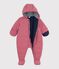 Combipilote b&eacute;b&eacute; en polyester uni rose
