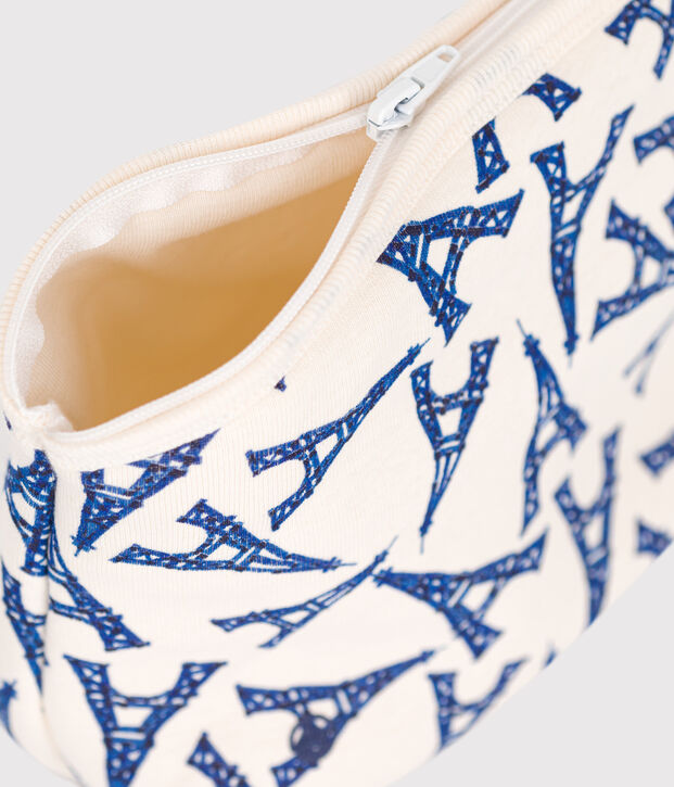 Pochette Paris &eacute;cru/multicouleur