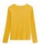 Tee shirt manches longues iconique femme jaune BOUDOR