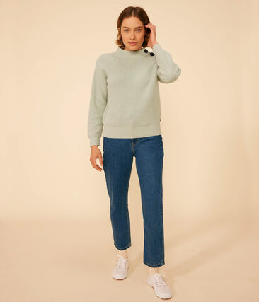 Pull en côte anglaise en coton Femme