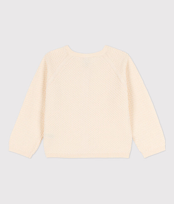 Cardigan en coton enfant fille écru AVALANCHE