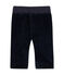 Pantalon bébé garçon en velours stretch doublé bleu SMOKING