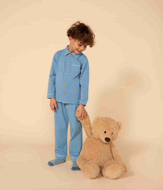 Pyjama petit garçon en jersey bleu AZUL
