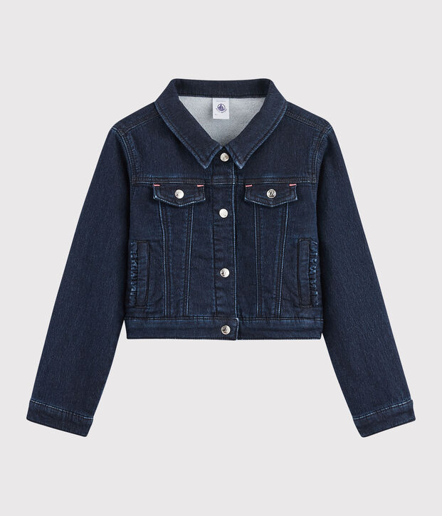 Veste en denim enfant fille bleu