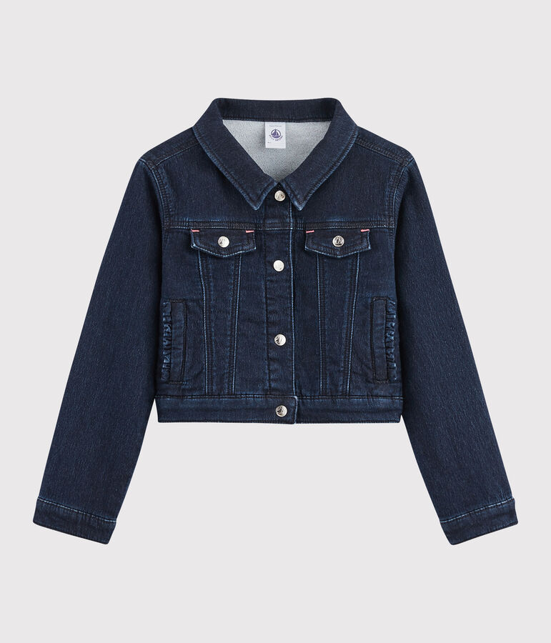 Veste en denim enfant fille bleu DENIM BLEU FONCE