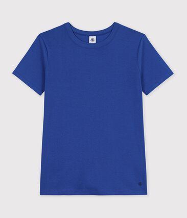 Tee-shirt femme en coton manches courtes uni