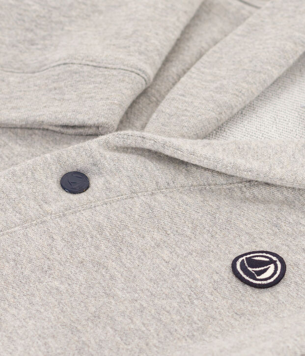 Cardigan en coton enfant gar&ccedil;on gris