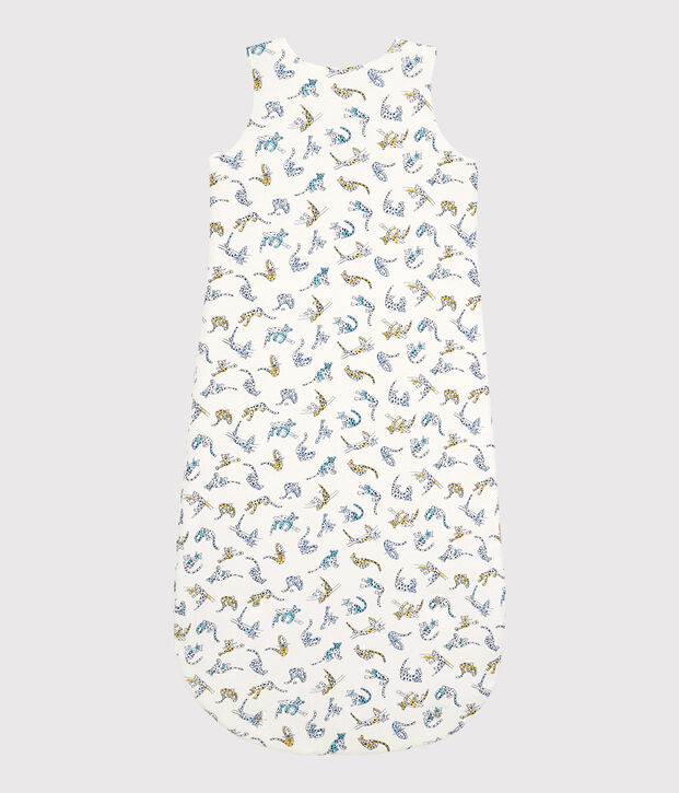 Gigoteuse b&eacute;b&eacute; imprim&eacute; panth&egrave;res en coton biologique blanc/multicouleur