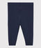 Legging bébé fille uni bleu SMOKING