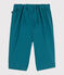Pantalon bébé en coton souple uni vert DRAGONFLY