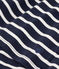 Tee-shirt LE DROIT col V en coton Femme bleu SMOKING/blanc MARSHMALLOW