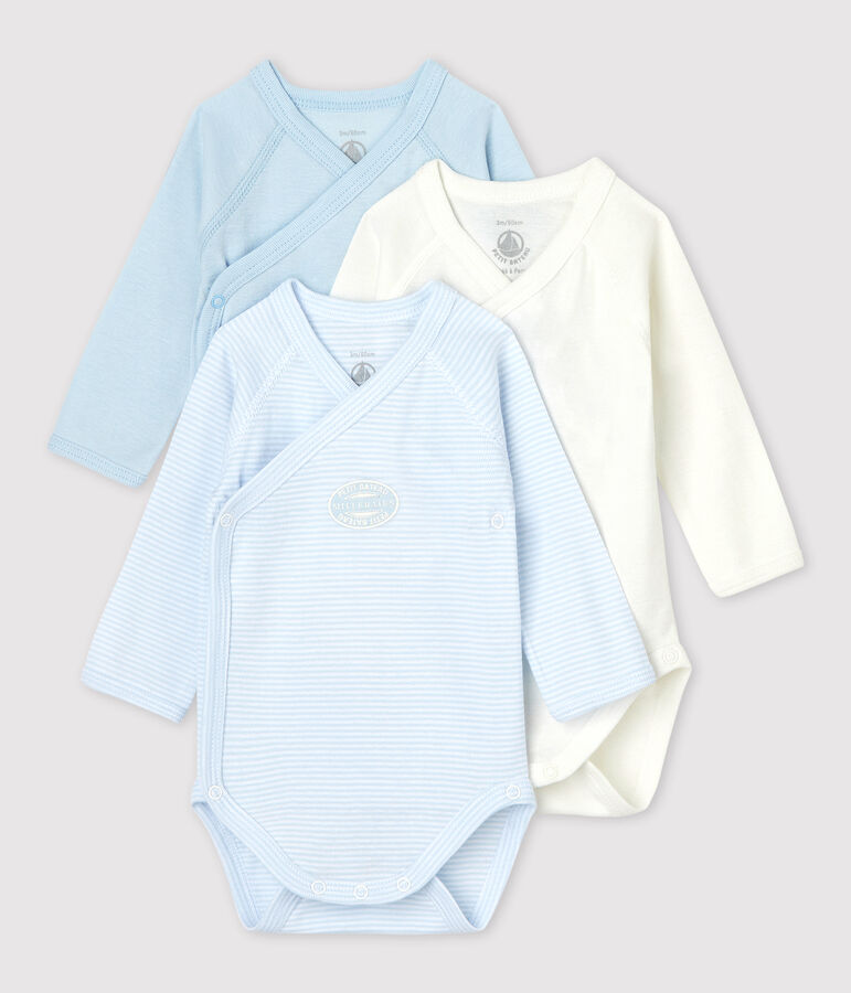 Lot de 3 bodies b&eacute;b&eacute; en coton biologique variante 2