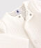 Cardigan en tubique matelassé bébé. blanc MARSHMALLOW