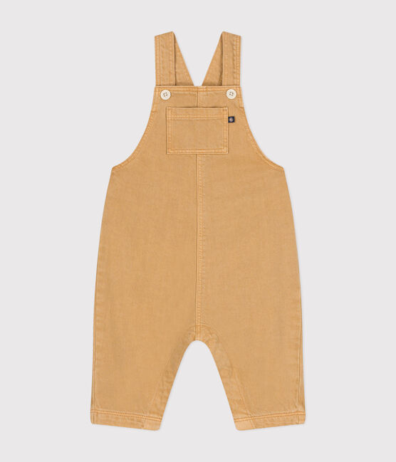 Salopette longue en denim de couleur bébé beige TOURONE