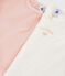 Lot de 2 tee-shirts manches longues coeurs petite fille variante 1
