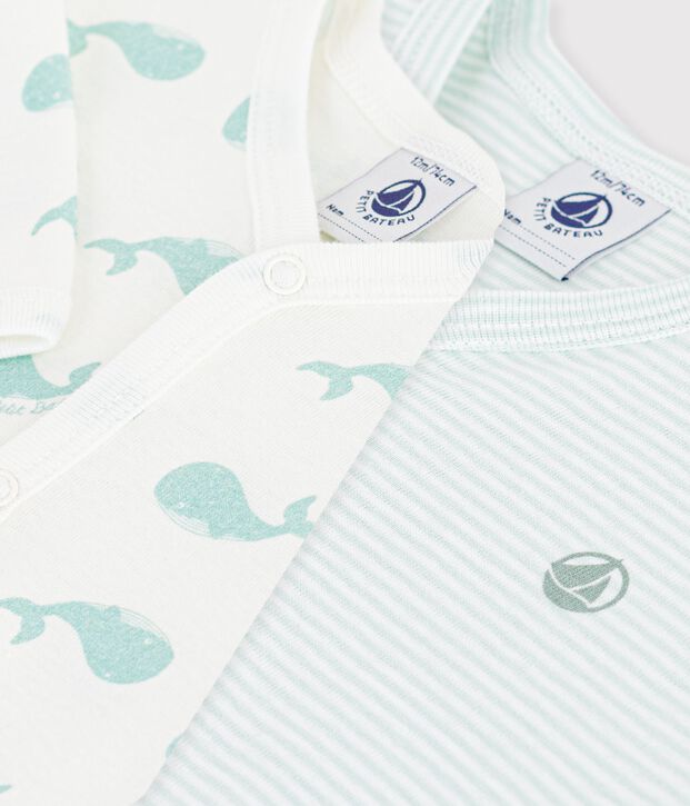 Lot de pyjamas b&eacute;b&eacute; sans pieds en coton imprim&eacute; multicouleur