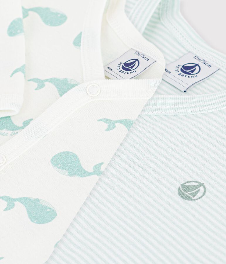 Lot de pyjamas b&eacute;b&eacute; sans pieds en coton imprim&eacute; variante 1