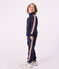 Sweatshirt zippé enfant en coton bleu SMOKING